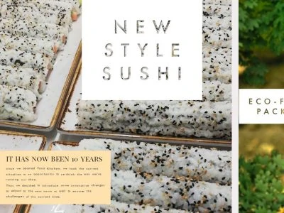 New Style Sushi and Eco-friendly packaging are here!