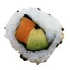 Salmon Avocado Uramaki inside-out sushi roll