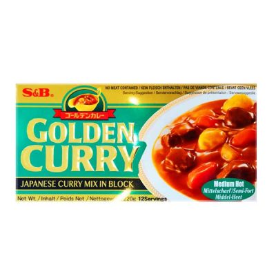 S&B Golden Curry Japanese Curry Mix in Block (Medium Hot)